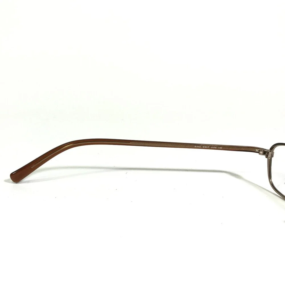 Nine West Eyeglasses Frames 90 01F5 Brown Round Cat Eye Full Rim 50-16-145